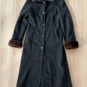 Artico Shearling Coat, Black, Size small (42)